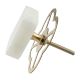White Stone Square Cabinet Knobs